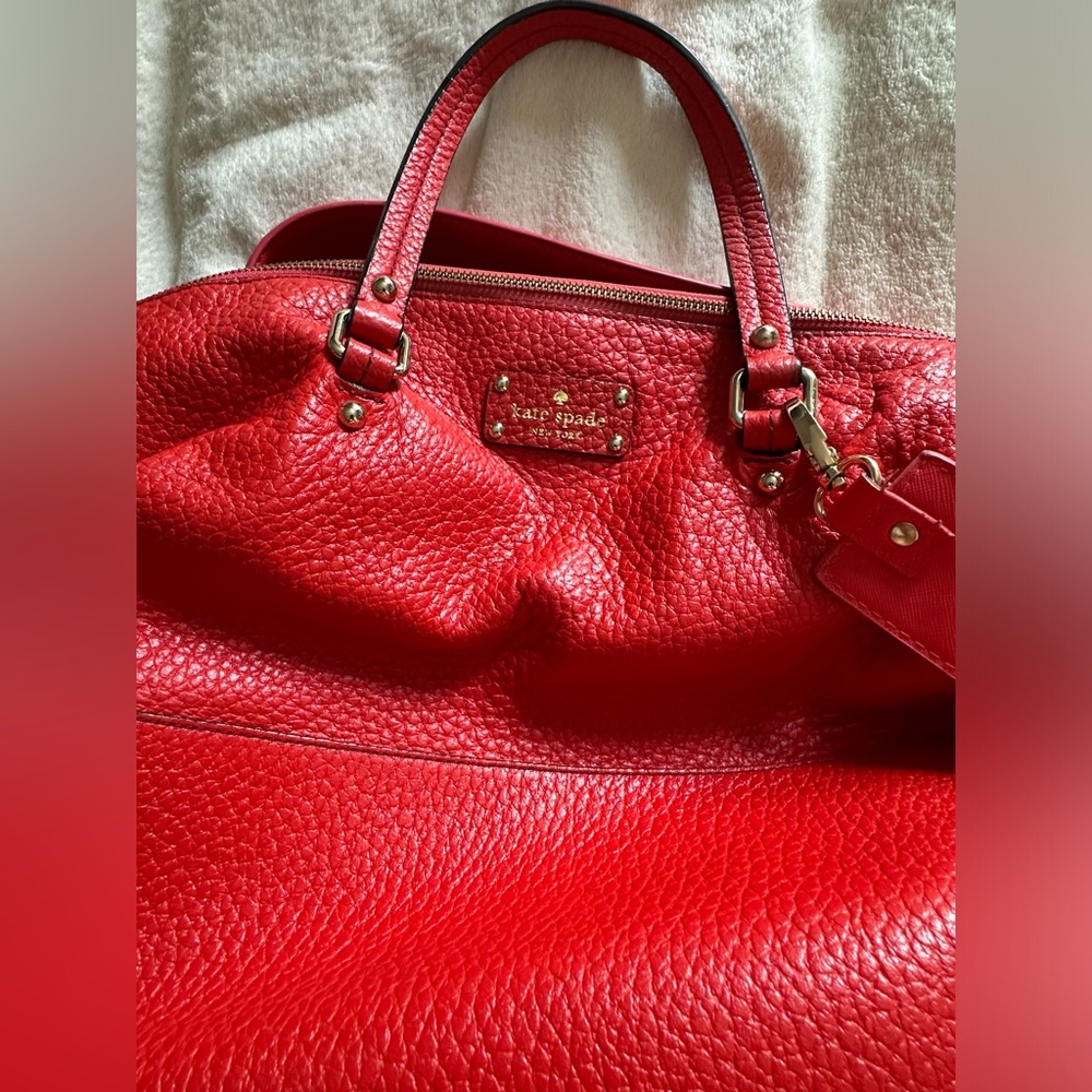 Kate Spade Red-Orange Leather Purse